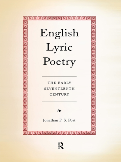 English Lyric Poetry