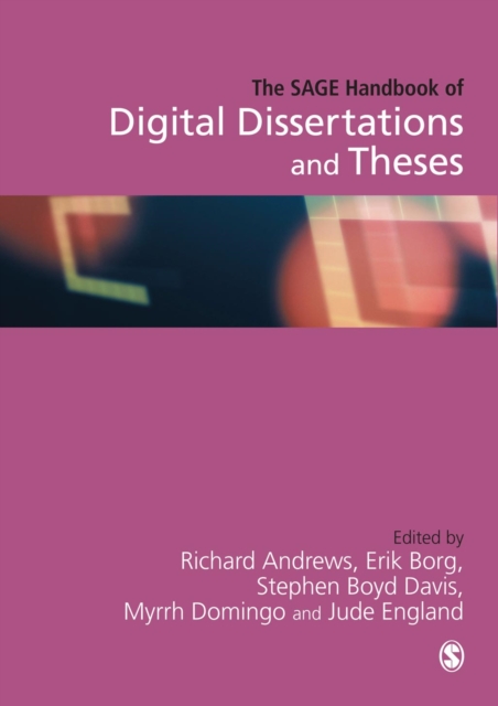 SAGE Handbook of Digital Dissertations and Theses