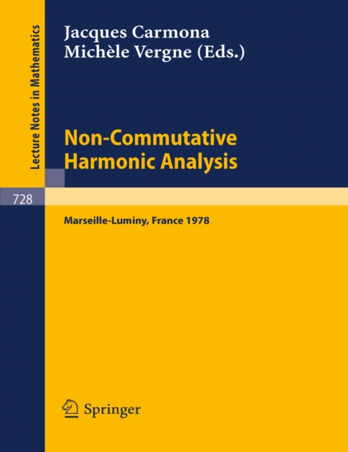Non-Commutative Harmonic Analysis