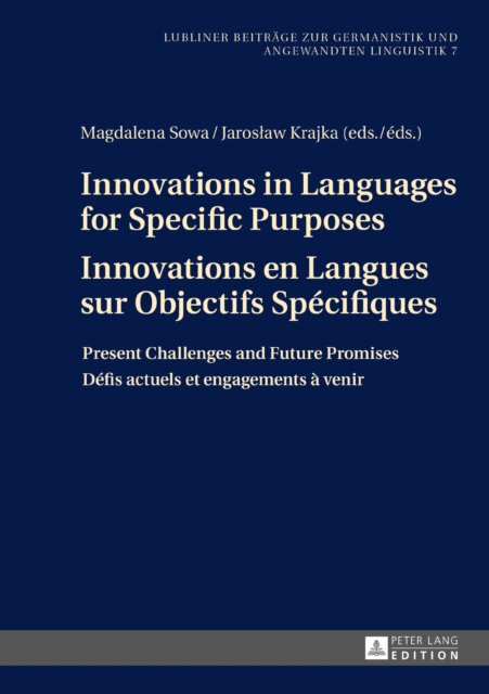 Innovations in Languages for Specific Purposes - Innovations en Langues sur Objectifs Specifiques