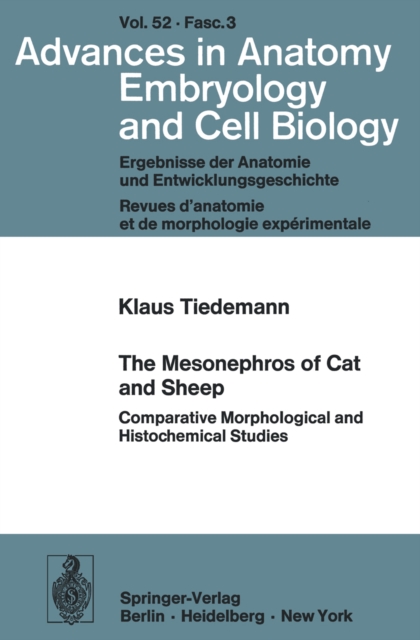 Mesonephros of Cat and Sheep