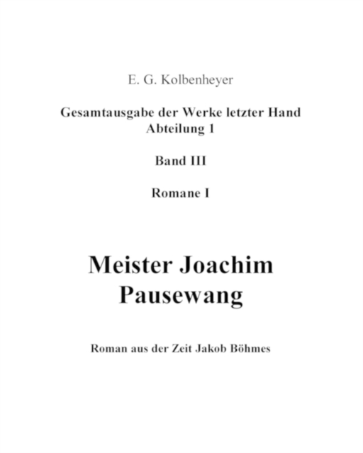 Meister Joachim Pausewang