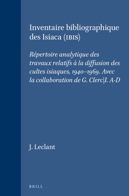 Inventaire bibliographique des Isiaca (IBIS)