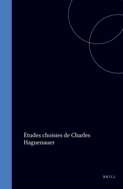 Etudes choisies de Charles Haguenauer