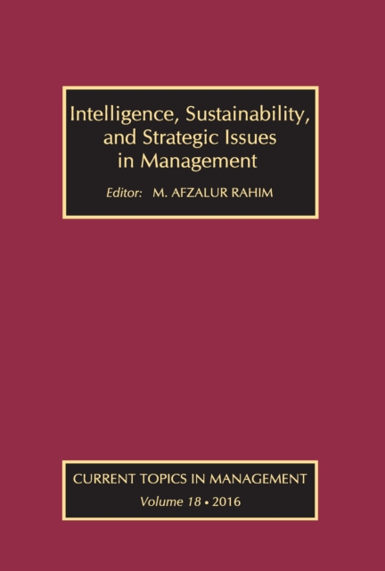 Intelligence, Sustainability, and Strategic Issues in Management