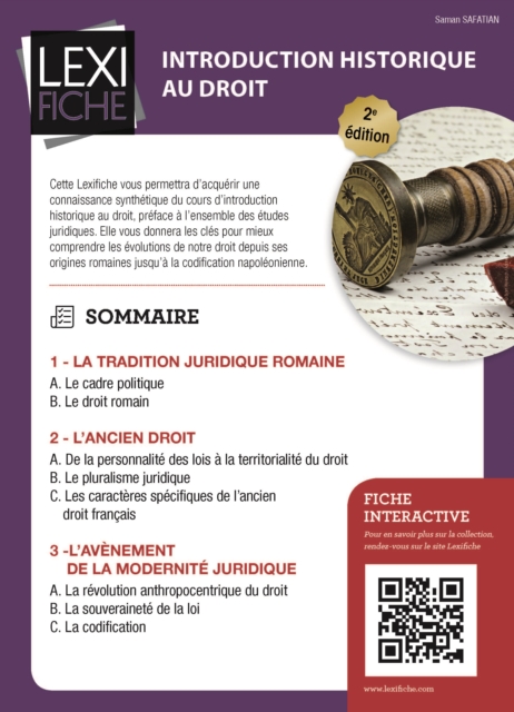 Introduction historique au droit (2ème édition)