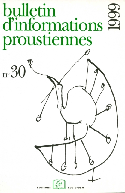 Bulletin d'informations proustiennes n° 30