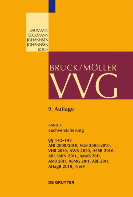 Sachversicherung §§ 142-149