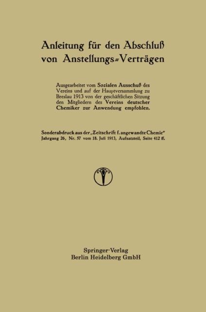 Anleitung für den Abschluß von Anstellungs-Verträgen