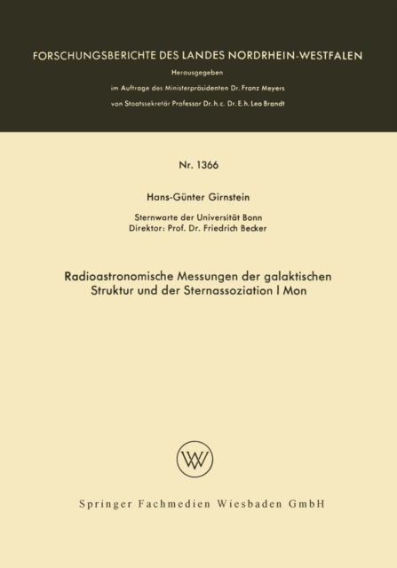 Radioastronomische Messungen der galaktischen Struktur und der Sternassoziation I Mon