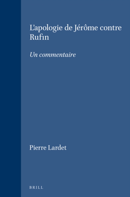 L'apologie de Jerome contre Rufin
