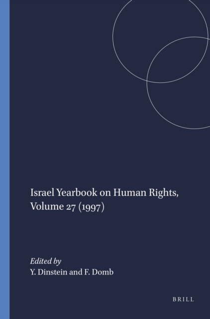 Israel Yearbook on Human Rights, Volume 27 (1997)