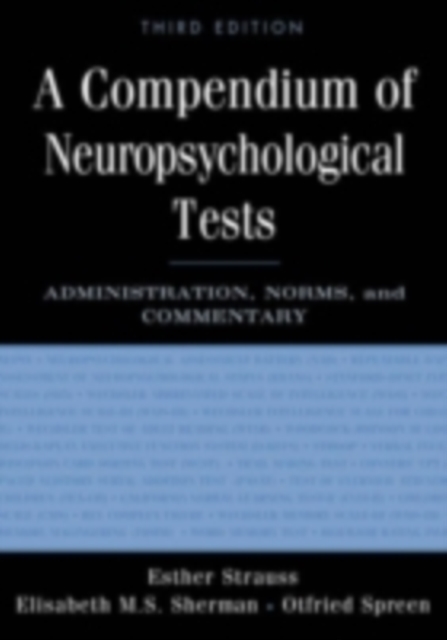 Compendium of Neuropsychological Tests