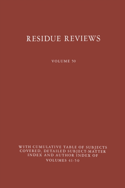 Residue Reviews