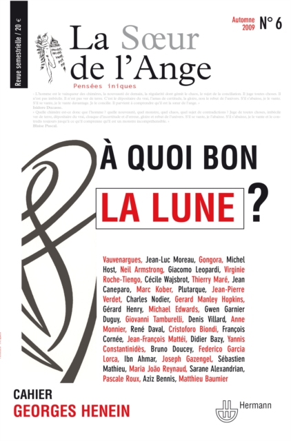 La Sœur de l'Ange n°6 : À quoi bon la lune ?