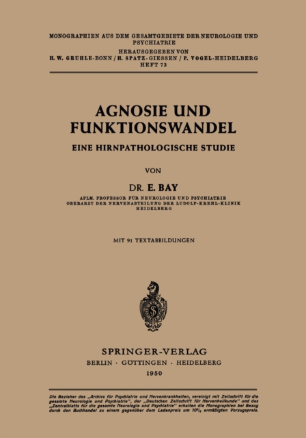 Agnosie und Funktionswandel