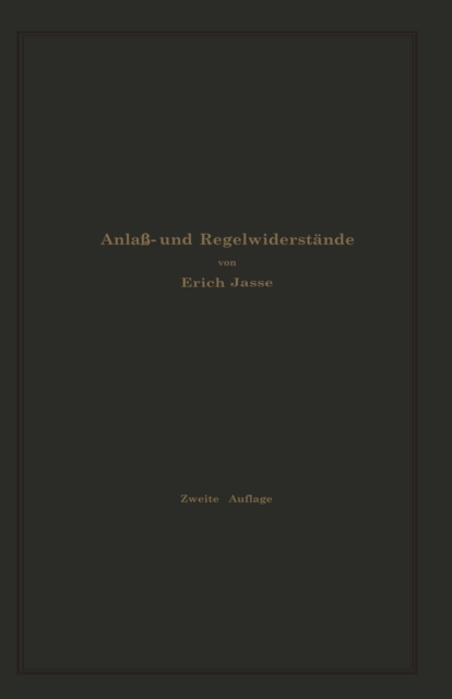 Anlaß- und Regelwiderstände