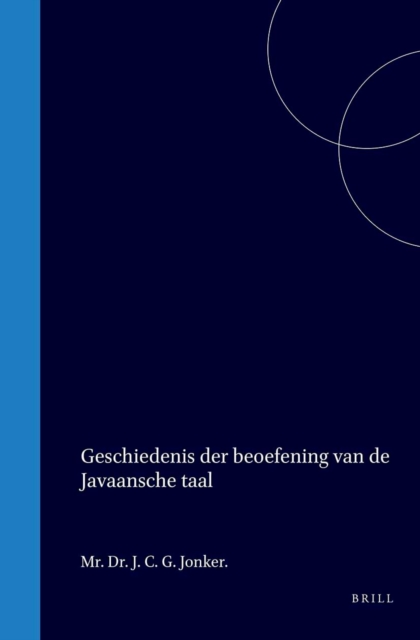 Geschiedenis der beoefening van de Javaansche taal
