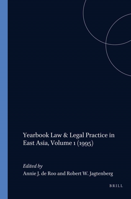 Yearbook Law & Legal Practice in East Asia, Volume 1 (1995)