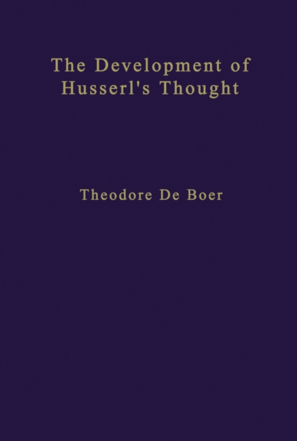 Development of Husserl's Thought