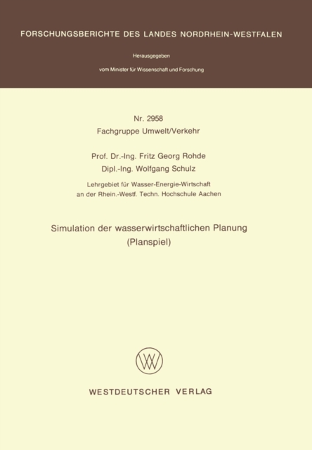 Simulation der wasserwirtschaftlichen Planung (Planspiel)