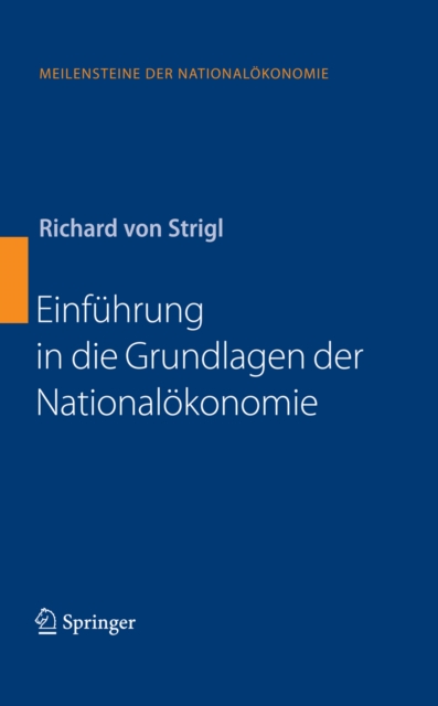 Einführung in die Grundlagen der Nationalökonomie
