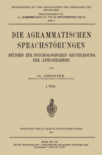 Die Agrammatischen Sprachstörungen