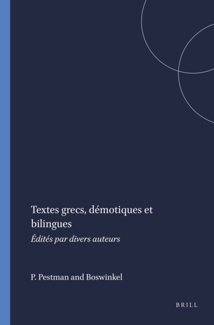 Textes grecs, demotiques et bilingues