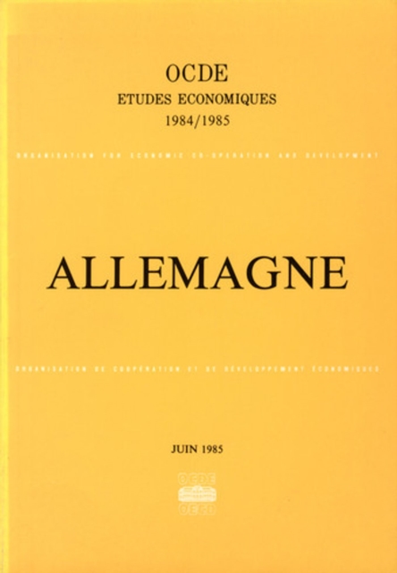 Etudes economiques de l'OCDE : Allemagne 1985
