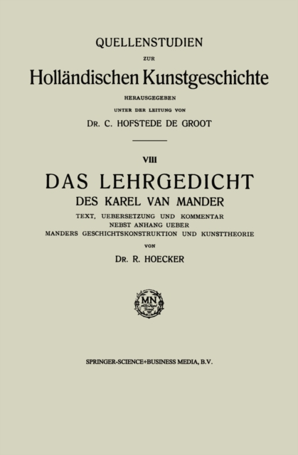 Das Lehrgedicht des Karel van Mander
