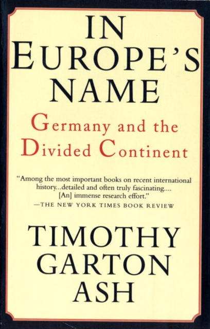 In Europe's Name