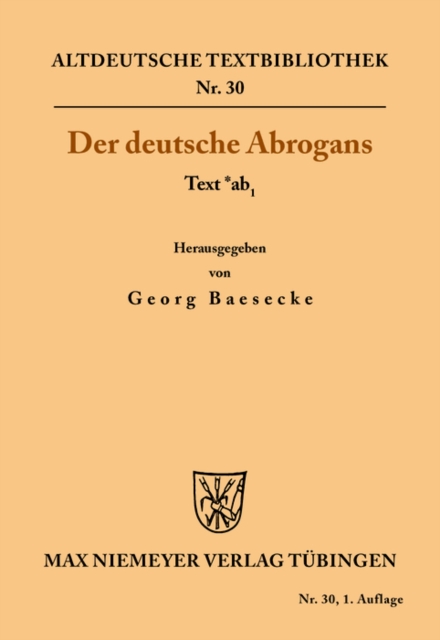 Der deutsche Abrogans