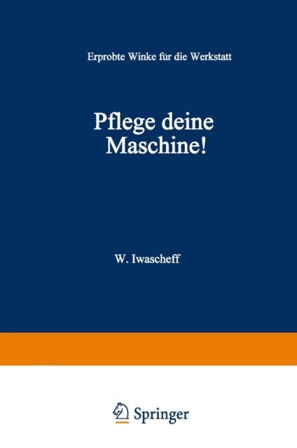 Pflege Deine Maschine!