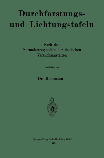 Durchforstungs- und Lichtungstafeln