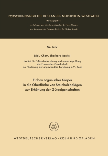 Einbau organischer Körper in die Oberfläche von Steinholzbelägen zur Erhöhung der Güteeigenschaften