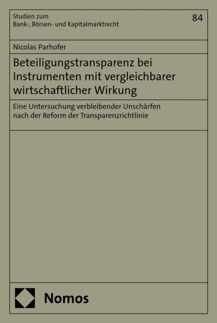 Beteiligungstransparenz bei Instrumenten mit vergleichbarer wirtschaftlicher Wirkung