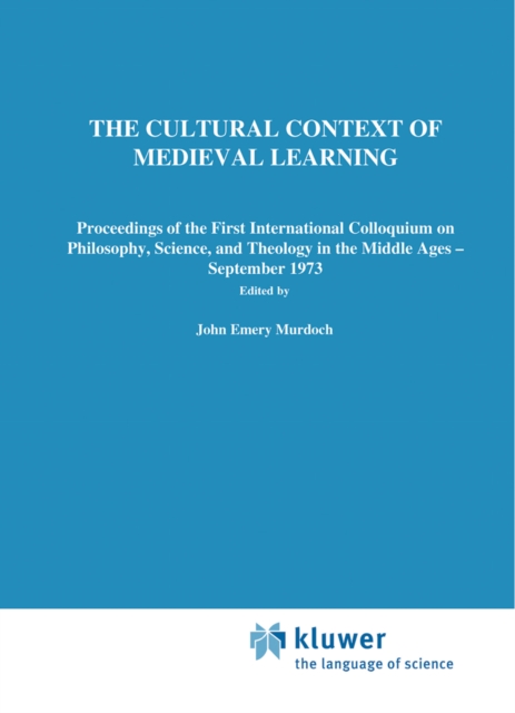 Cultural Context of Medieval Learning