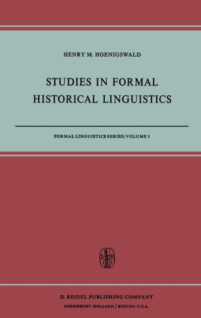 Studies in Formal Historical Linguistics