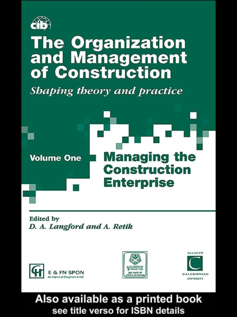 Organization and Management of Construction