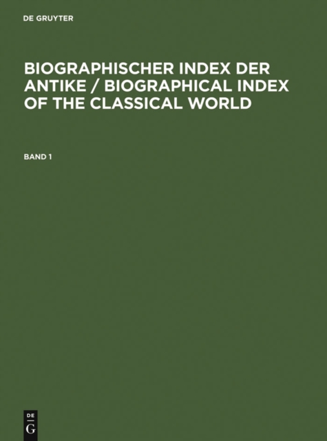 Biographischer Index der Antike