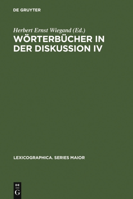 Wörterbücher in der Diskussion IV