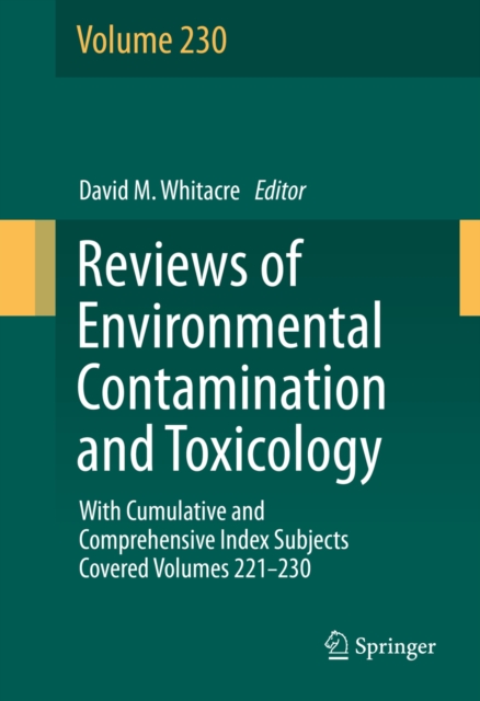 Reviews of Environmental Contamination and Toxicology volume