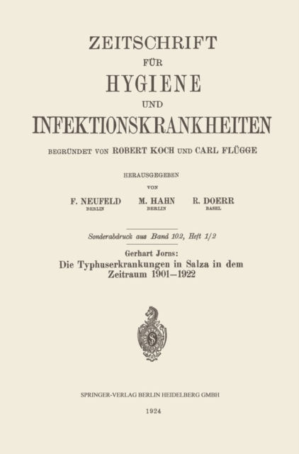 Die Typhuserkrankungen in Salza in dem Zeitraum 1901–1922