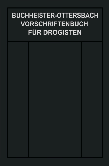 Vorschriftenbuch für Drogisten