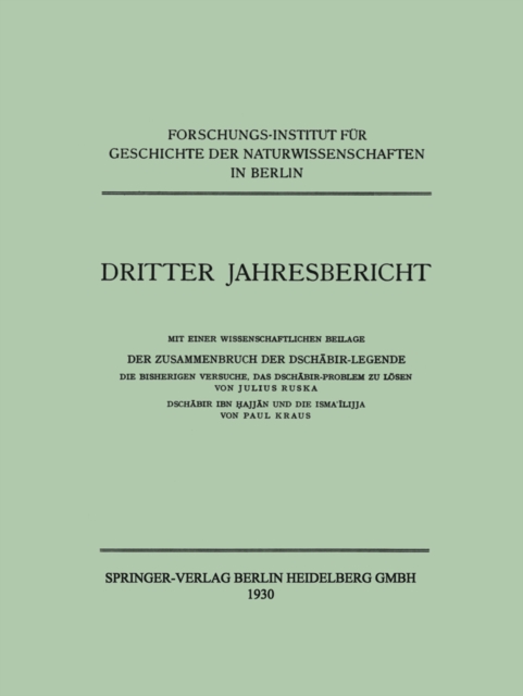 Dritter Jahresbericht