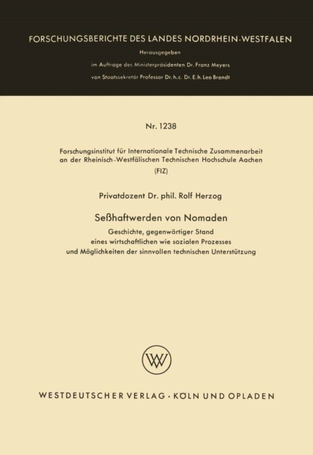 Seßhaftwerden von Nomaden