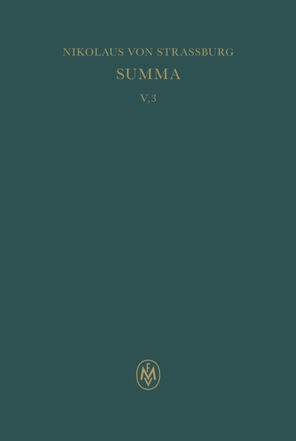 Summa, liber III