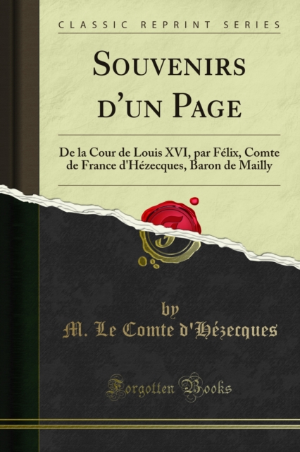 Souvenirs d'un Page