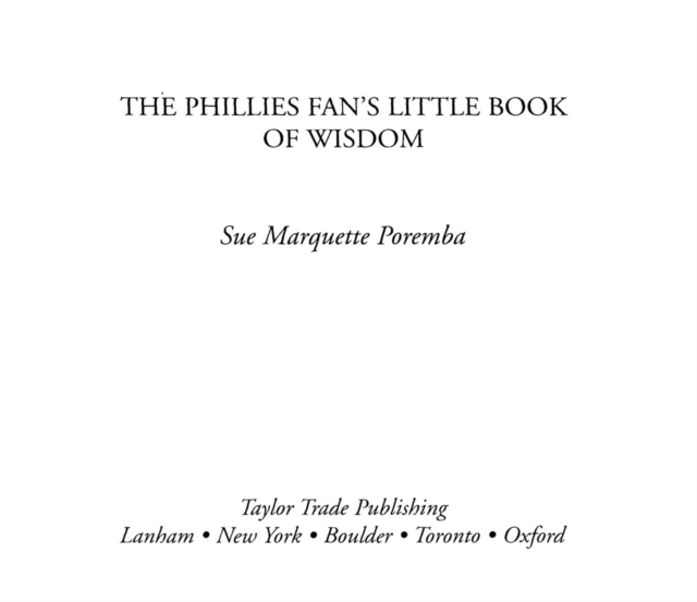 Phillies Fan's Little Book of Wisdom