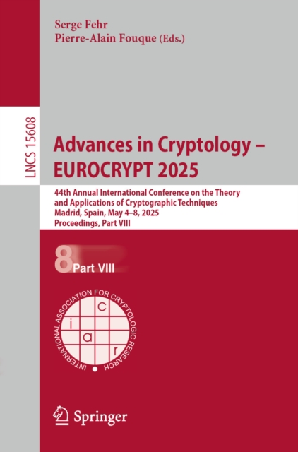 Advances in Cryptology - EUROCRYPT 2025